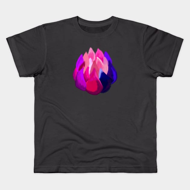 fire flower Kids T-Shirt by prettyguardianstudio